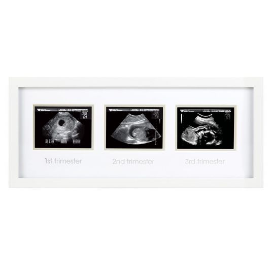 Pearhead Bilderrahmen für Ultraschallbilder Trimester - Weiß