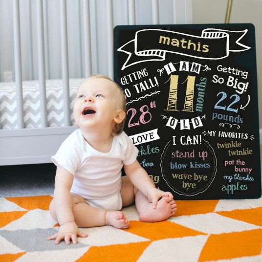Pearhead Meilenstein Foto-Tafel für Baby