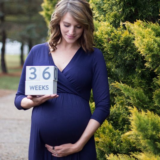 Pearhead Milestone photo cube for pregnancy & baby