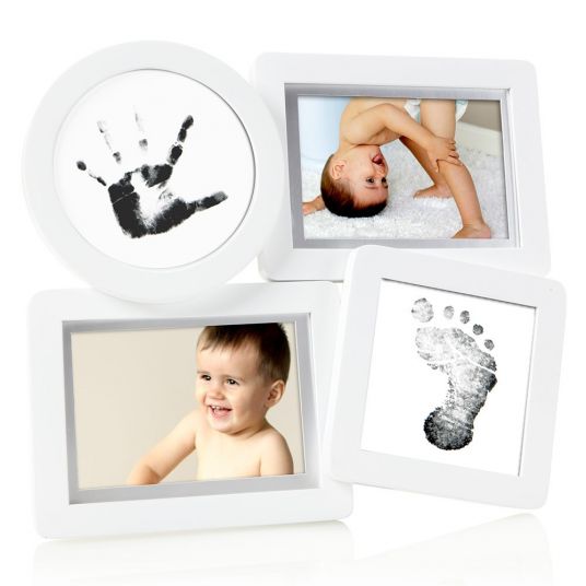 Pearhead Frame for 2 photos & 2 prints - Collage Frame - White
