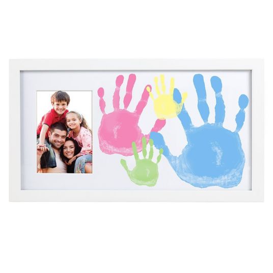 Pearhead Frame for family photo & handprints - Family Frame