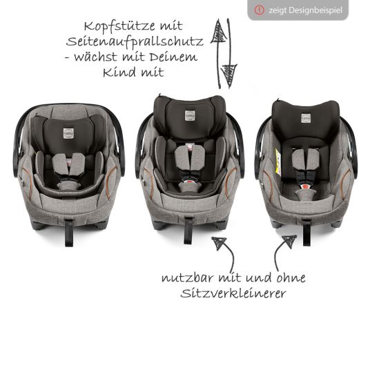 Peg Perego Baby car seat Primo Viaggio i-Size incl. i-Size base - Class Grey