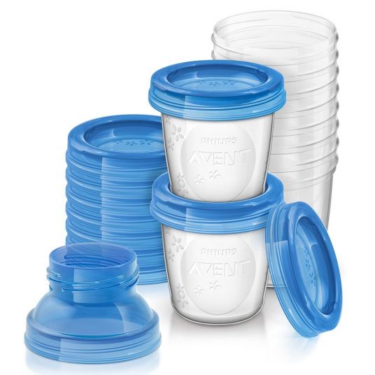 Philips Avent Set di tazze riutilizzabili da 22 pezzi per il latte materno SCF618/10