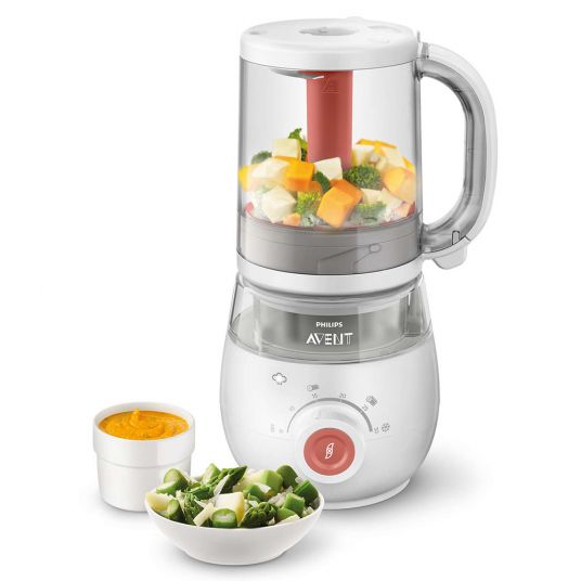 Philips Avent Baby food maker 4-in-1 - SCF881/01 + Free reusable mug for baby food