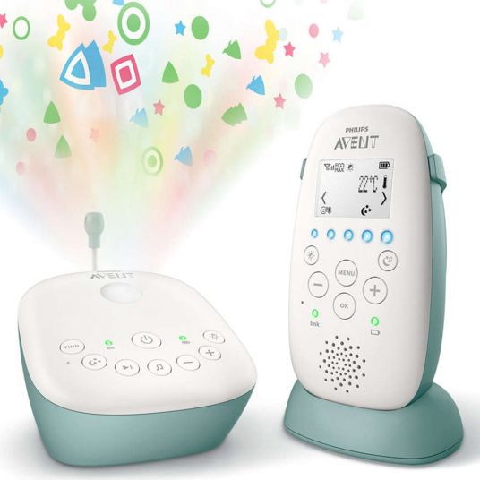 Philips Avent Babyphone DECT with Smart Eco Mode & Projector - SCD731/26