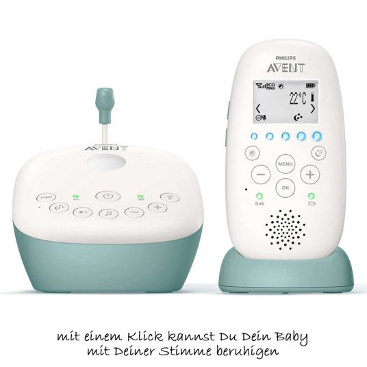Philips Avent Baby Monitor DECT con modalità Eco intelligente e proiettore - SCD731/26