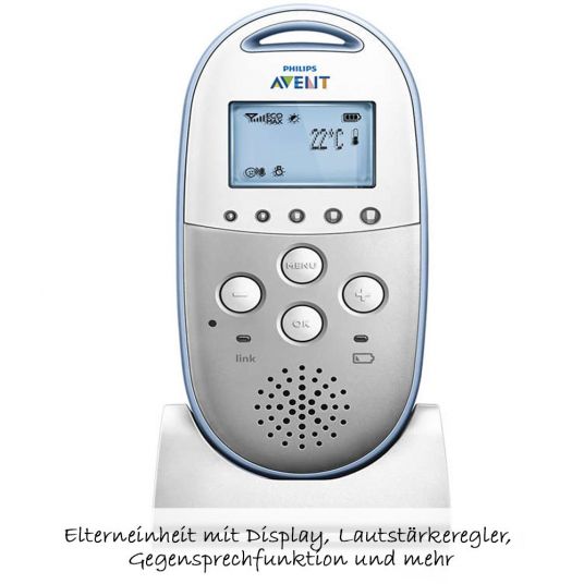 Philips Avent Baby Monitor DECT con modalità Smart Eco SCD570/00