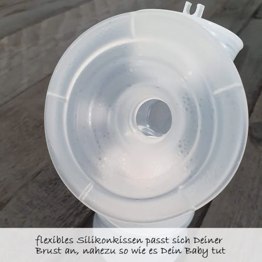 Philips Avent Elektrische Milchpumpe Natural Motion SCF395/31 + PP-Flasche + 2 Einweg-Stilleinlagen + 5 Muttermilchbeutel
