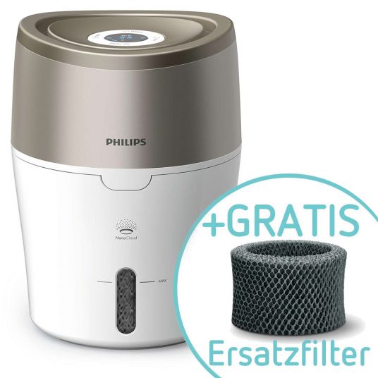 Philips Avent Humidifier with NanoCloud Technology HU4803/01 + Free Replacement Filter