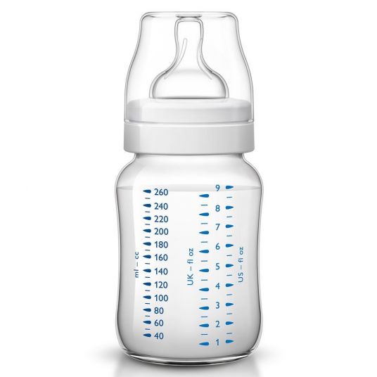 Philips Avent PP-bottle 2-pack Classic+ 260 ml - Silicone 2 hole - SCF563/27