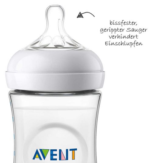 Philips Avent PP Bottle 2 Pack Natural 330 ml - Silicone Size 4 - SCF036/16