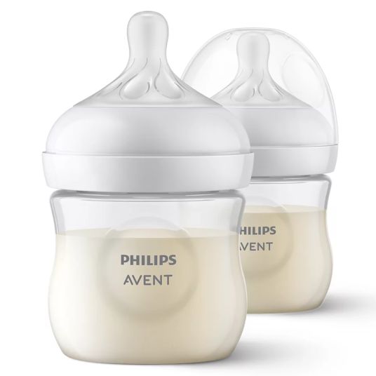 Philips Avent PP bottle 2-pack Natural Response 125ml + silicone teat 0M+