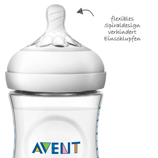 Philips Avent PP bottle 2-pack Naturnah 260 ml - silicone size 2 - SCF033/27
