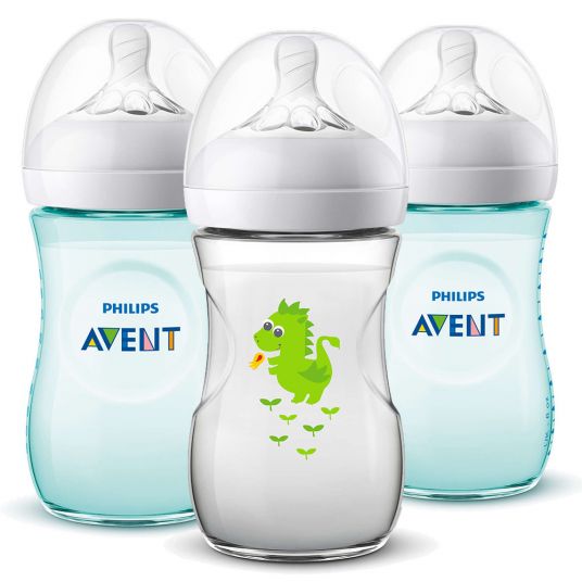 Philips Avent PP-Flasche 3er Pack Natural 260 ml - Magic Teal