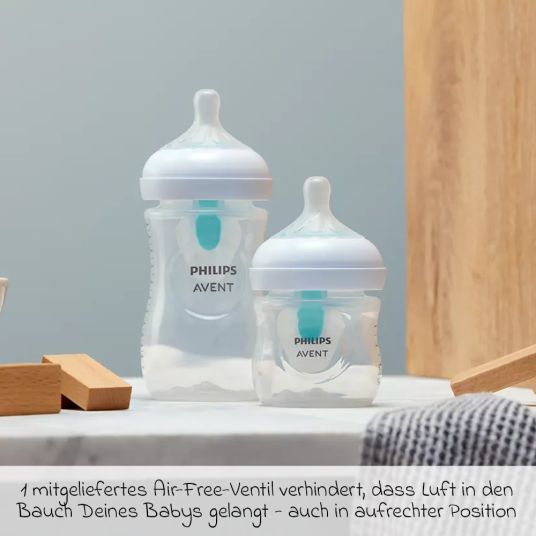 Philips Avent PP bottle Natural Response 125ml with AirFree valve + silicone teat 0M+