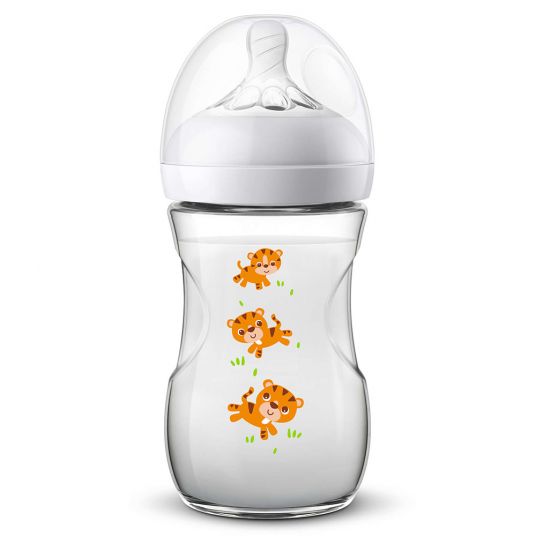 Philips Avent PP bottle Naturnah 260 ml - silicone size 2 - SCF070/20 - Tiger