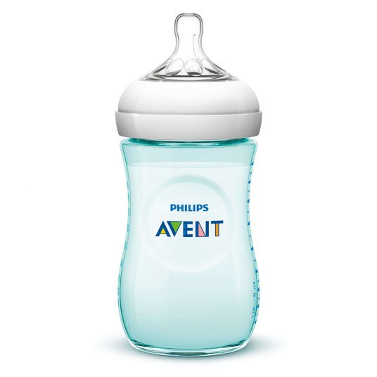 Philips Avent PP-Flasche Naturnah 260ml - Silikon 2 Loch - SCF693/15 - Natural Teal