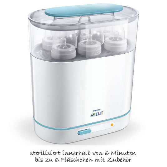 Philips Avent Premium complete set Basic 15-pcs - baby monitor + steam sterilizer + bottle warmer + baby bottles + uvm.