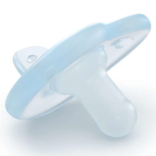 Philips Avent Pacifier 2 Pack Curved Soothie - Silicone 0-6 M - SCF099/21 - Blue
