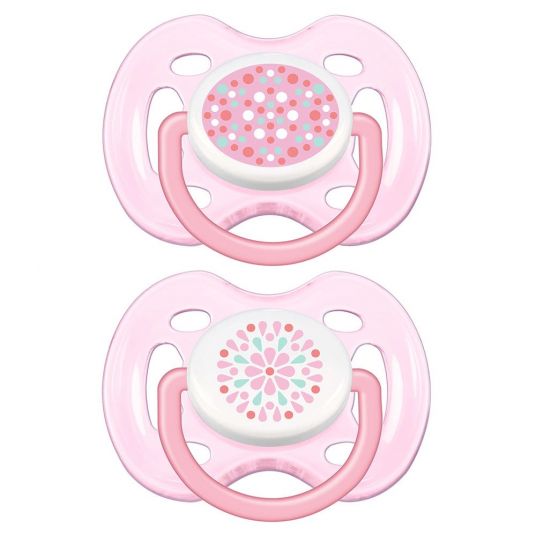 Philips Avent Pacifier 2 Pack Freeflow Fashion - Silicone 0-6 M - SCF180/26 - Pink