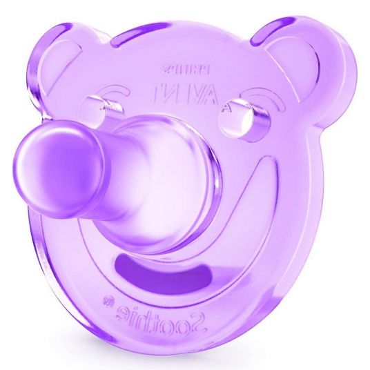 Philips Avent Soother 2 pack Soothie - Silicone 0-3 M - SCF194/02 - Purple Pink