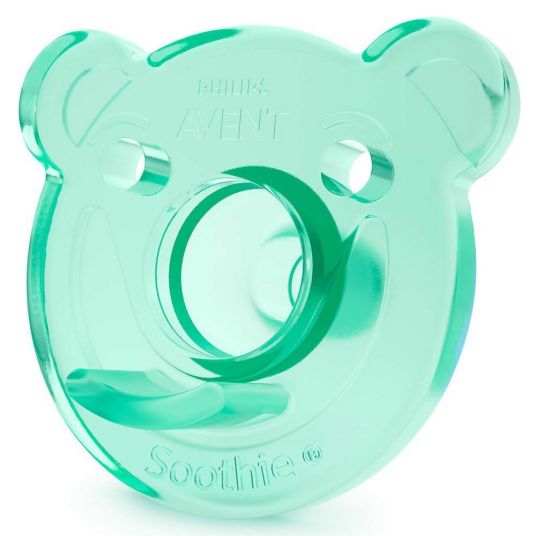Philips Avent Soother 2 pack Soothie - Silicone from 3 M - SCF194/04 - Blue Green