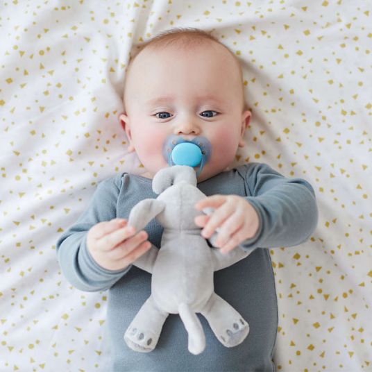 Philips Avent Pacifier animal Snuggle Elephant + Pacifier Ultra Soft - Silicone 0-6 M - SCF348/13