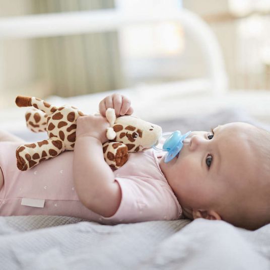 Philips Avent Pacifier animal Snuggle Giraffe + Pacifier Ultra Soft - Silicone 0-6 M - SCF348/11
