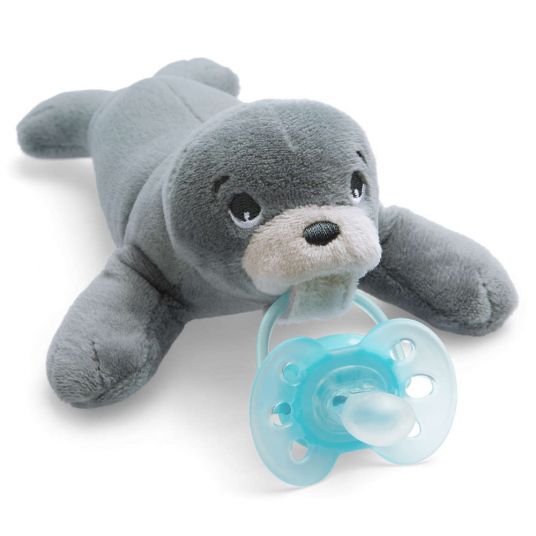 Philips Avent Soother Snuggle Seal + Soother Ultra Soft - Silicone 0-6 M - SCF348/14