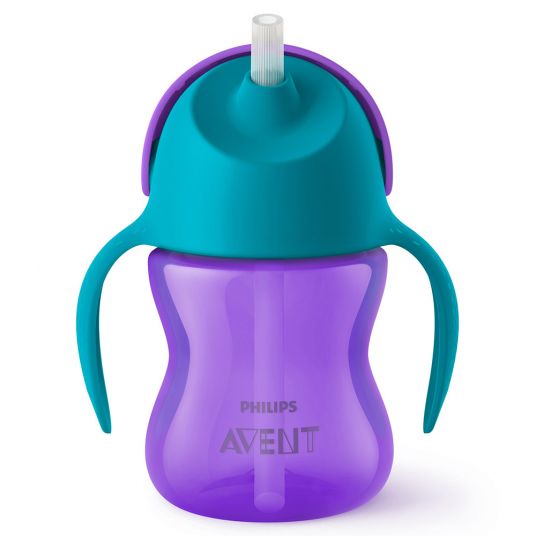 Philips Avent Straw cup with handles 200 ml - SCF796/02 - Purple