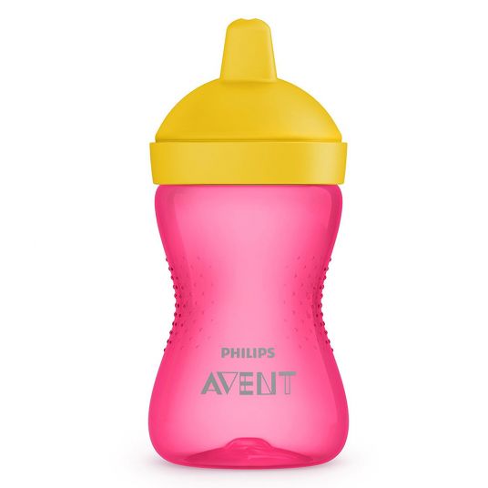 Philips Avent My Grippy sippy cup - with hard spout - SCF803/04 - Pink Yellow