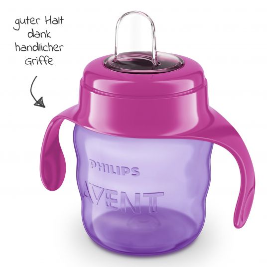 Philips Avent Drinking cup / beak cup with soft silicone beak 200 ml - Pink / Purple