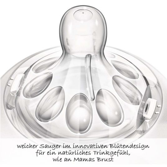 Philips Avent Teat 2 pack Naturnah Newborn - Silicone 1 Hole Tee - SCF657/27