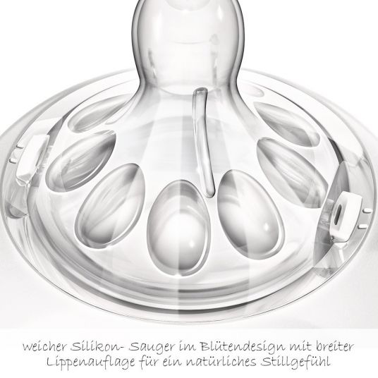 Philips Avent Trinksauger 2er Pack Naturnah - Silikon Schlitz Brei - SCF656/27