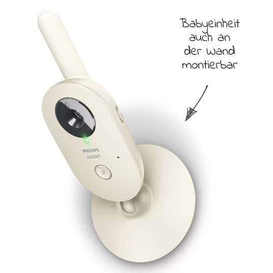 Philips Avent Video baby monitor Advanced with camera & 2.8 inch display - SCD882/26 - incl. travel pouch - Pastelgreen