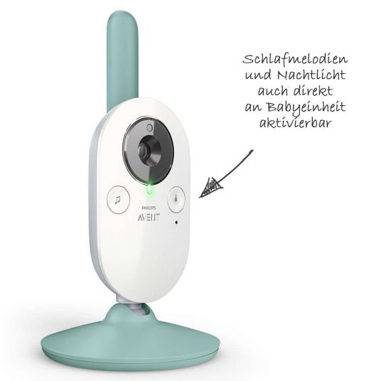 Philips Avent Video baby monitor con telecamera - digitale da 3,5 pollici - SCD841/26