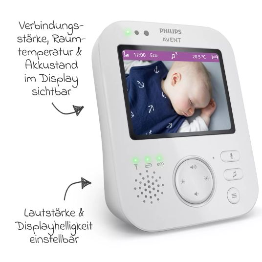 Philips Avent Video-Babyphone Premium SCD892/26 - inkl. Reisetasche