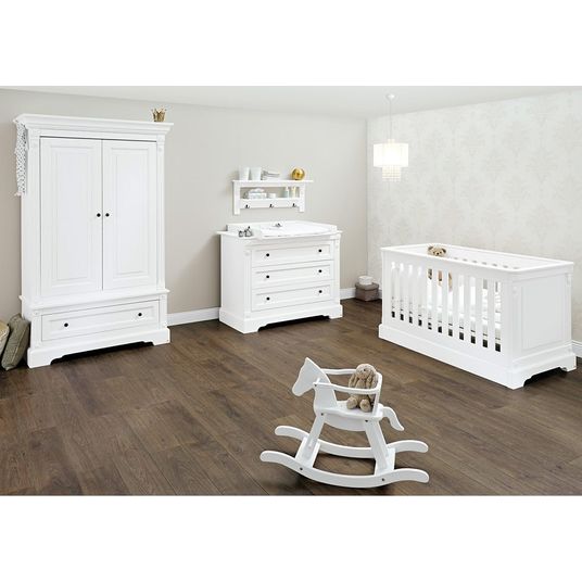Pinolino Emilia nursery with baby changing unit and 2-door wardrobe