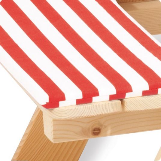 Pinolino Cushion pads 2 pack for seating set Nicki for 4 - Stripes Red White