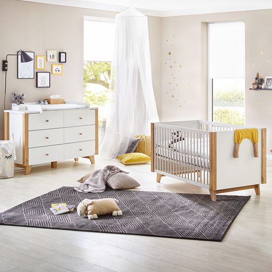 Pinolino Economy set children's room Thore with bed and extra wide changing unit