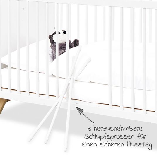 Pinolino Sparset Kinderzimmer Thore mit Bett und extrabreiter Wickelkommode 