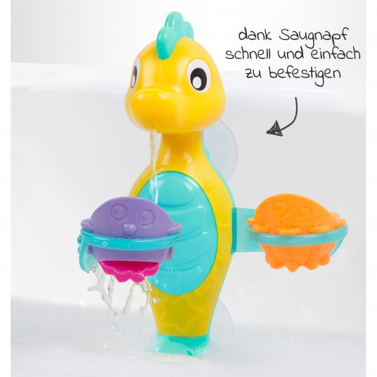 playgro Badespielzeug Wasserspritzendes Seepferdchen