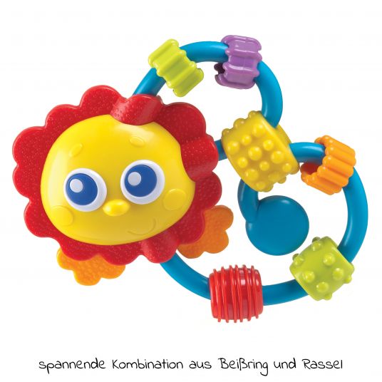playgro Rattle / teething ring Curly Critter - Lion