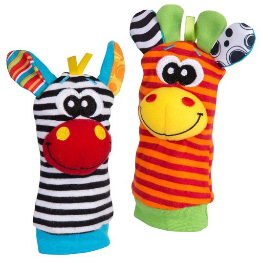 playgro Play and gift set with hand and ankle rattle - jungle friends