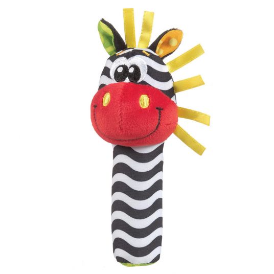 playgro Rodgreifling with squeaker - Zebra
