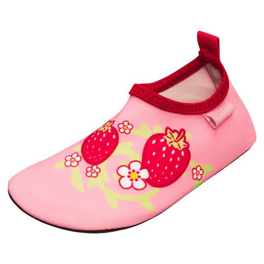 Playshoes Aqua-Slipper - Erdbeeren Rot - Gr. 18/19