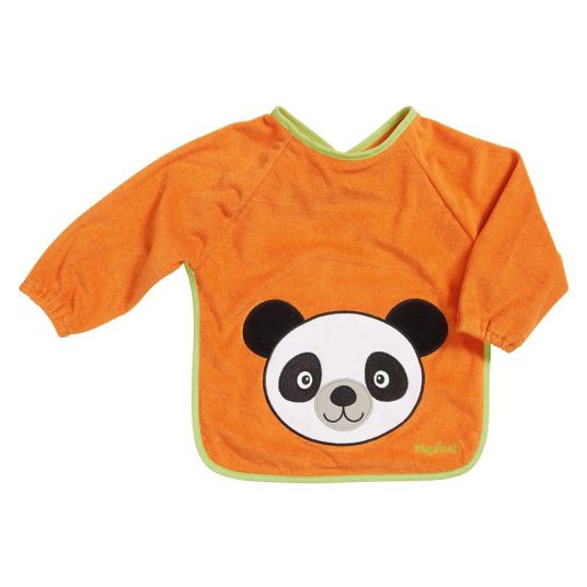 Playshoes Sleeve Bib - Panda Orange