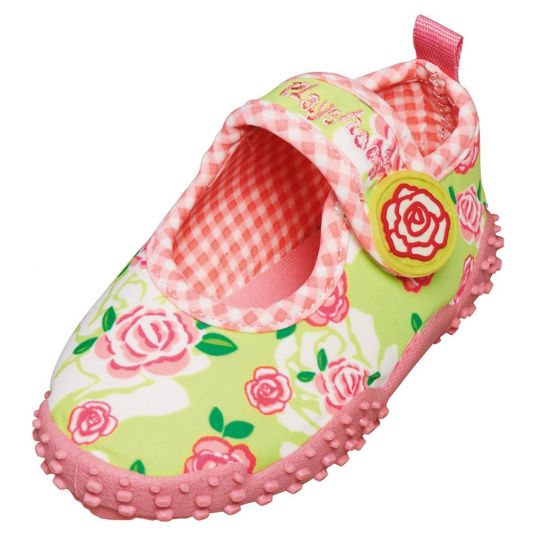 Playshoes Scarpa da bagno Rose - Verde Rosa - Taglia 20/21