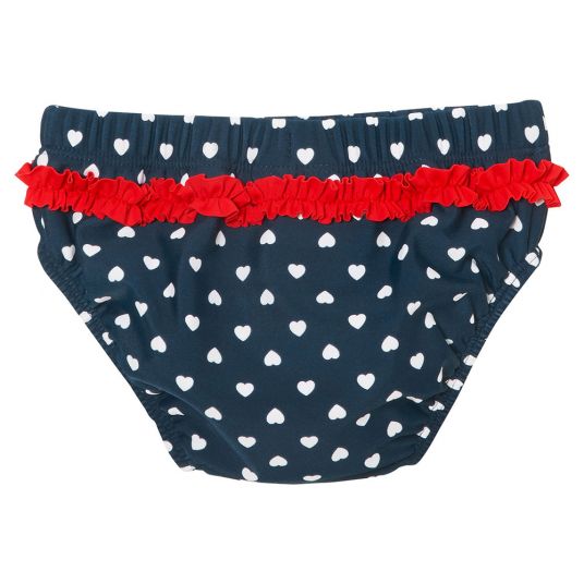Playshoes Swim diaper pants - hearts navy red - size 62/68