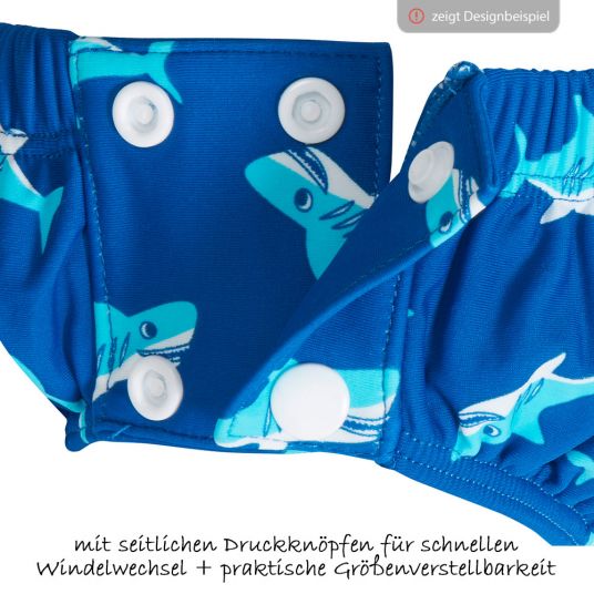 Playshoes Swim diaper pants with snaps - Flamingo Turquoise Pink - size 62/68